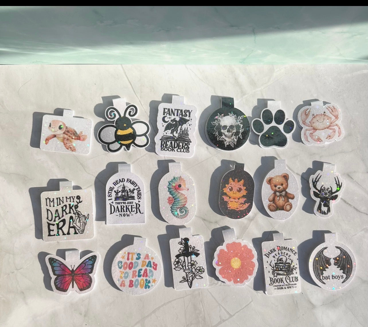 graphic magnetic bookmark