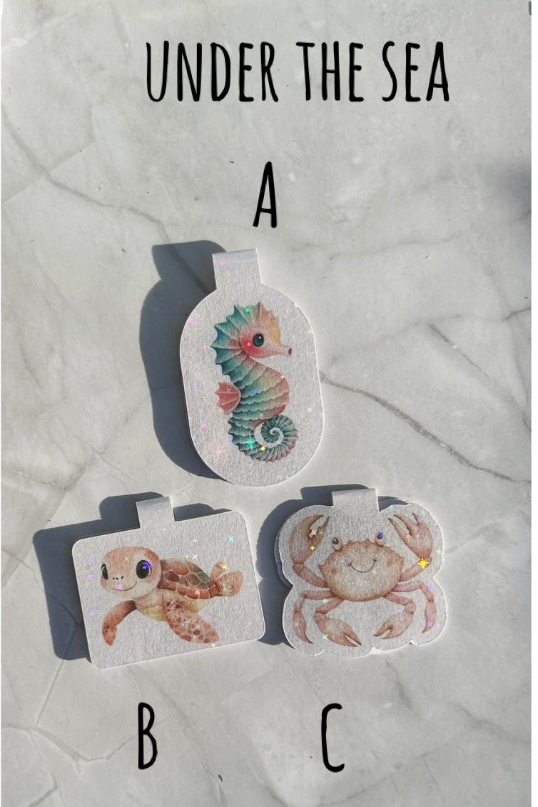 graphic magnetic bookmark