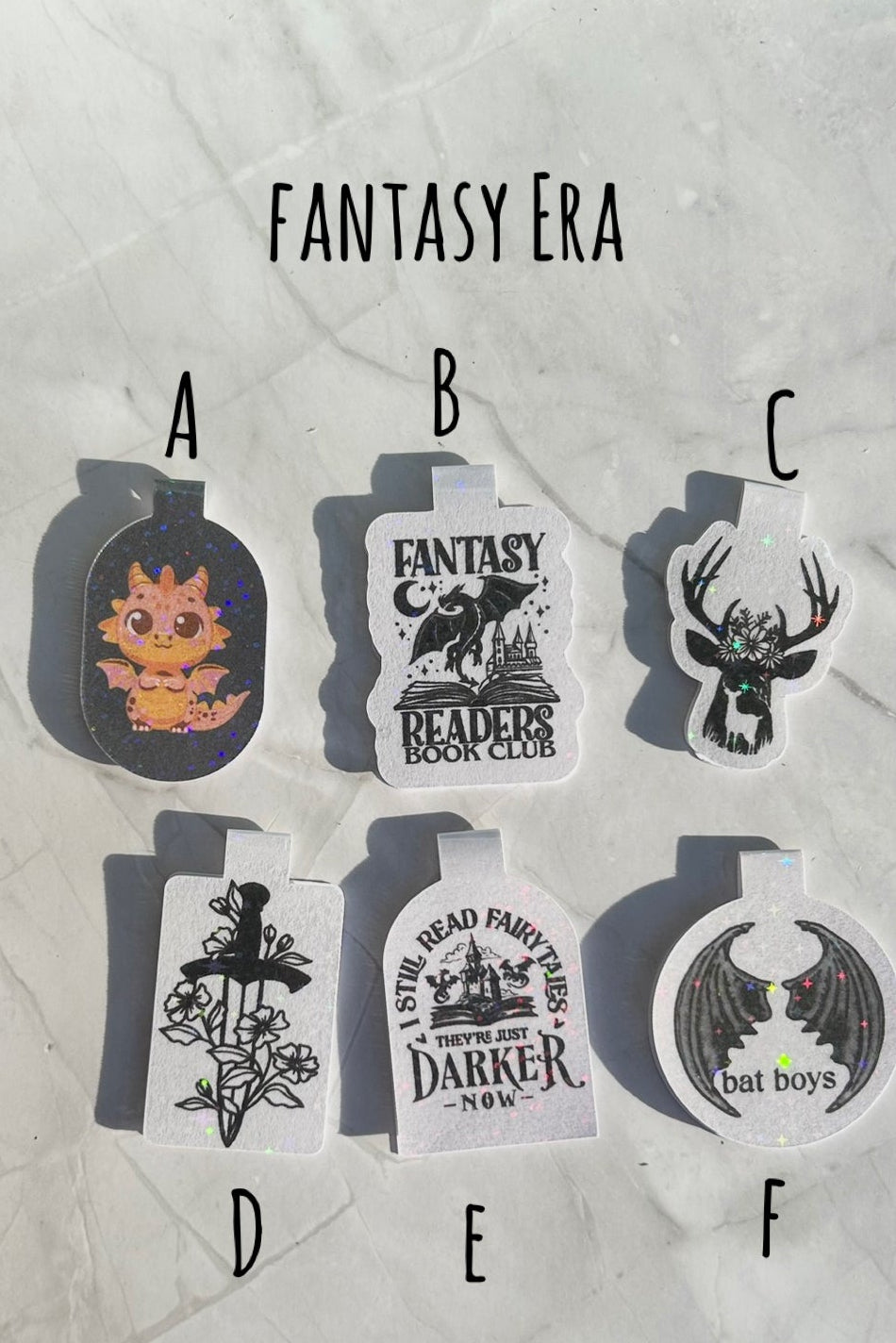 graphic magnetic bookmark